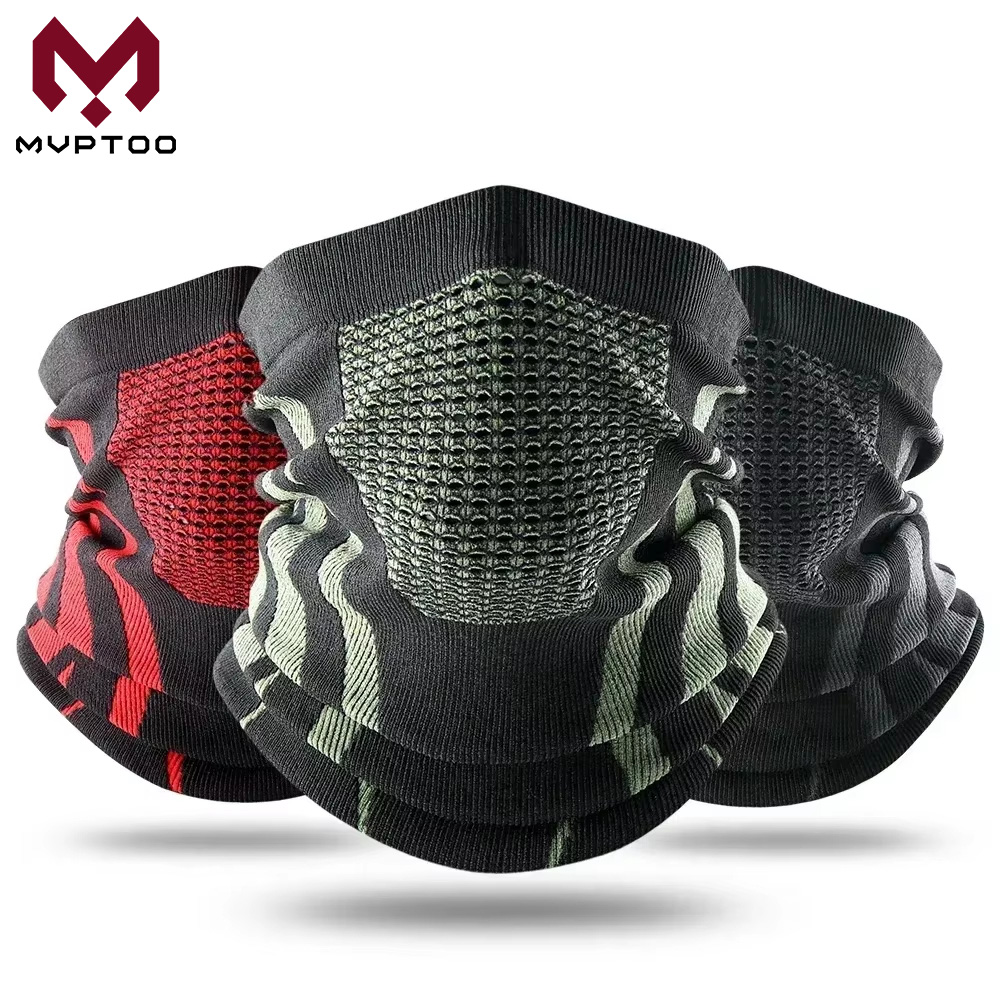 Respirator Half Face - Inverno anel tubo lenços balaclava macio